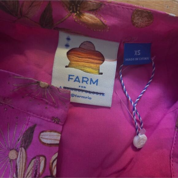 Farm Rio Tiered Mini Dress Sz Xsmall - Picture 4 of 4